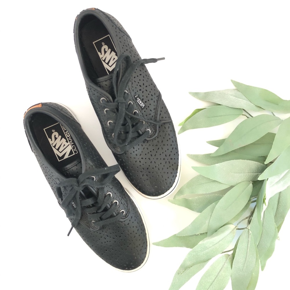 Vans Shoes // Black Eyelet Lace-up Shoes